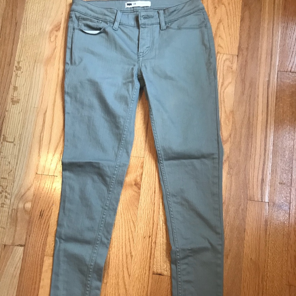 Olive Green Jean Pant